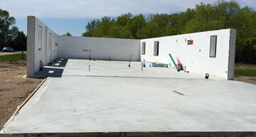 New Home Under Construction - Concrete Foundation and Walls | ICF Construction