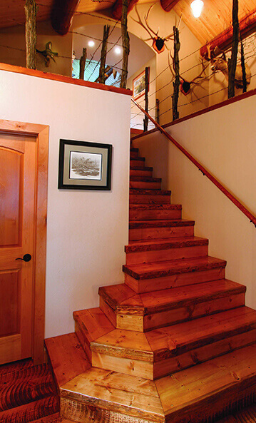 Custom wood staircase